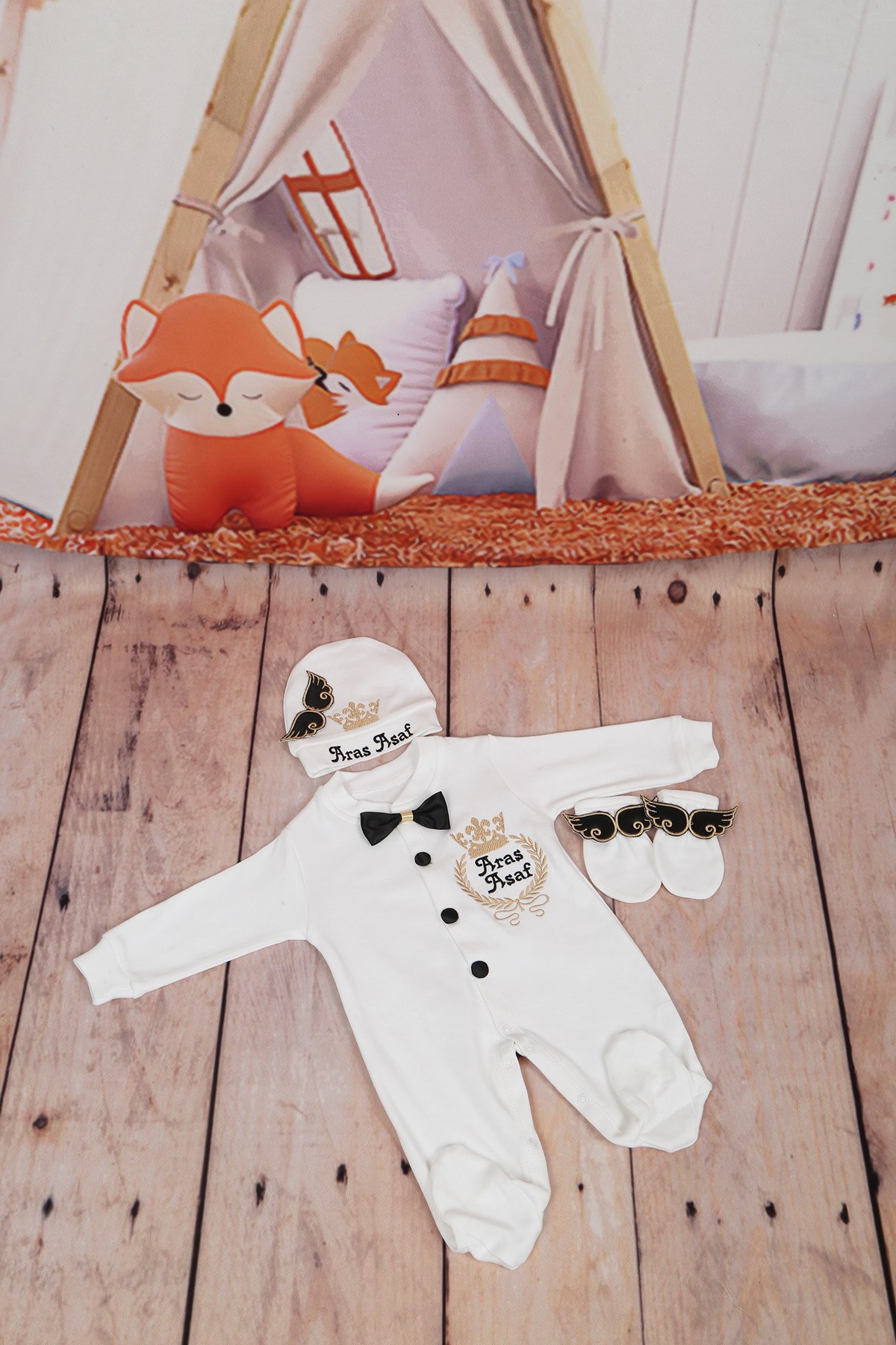 Lh0327 İsme Özel Hastane Çıkışı 3lü Set