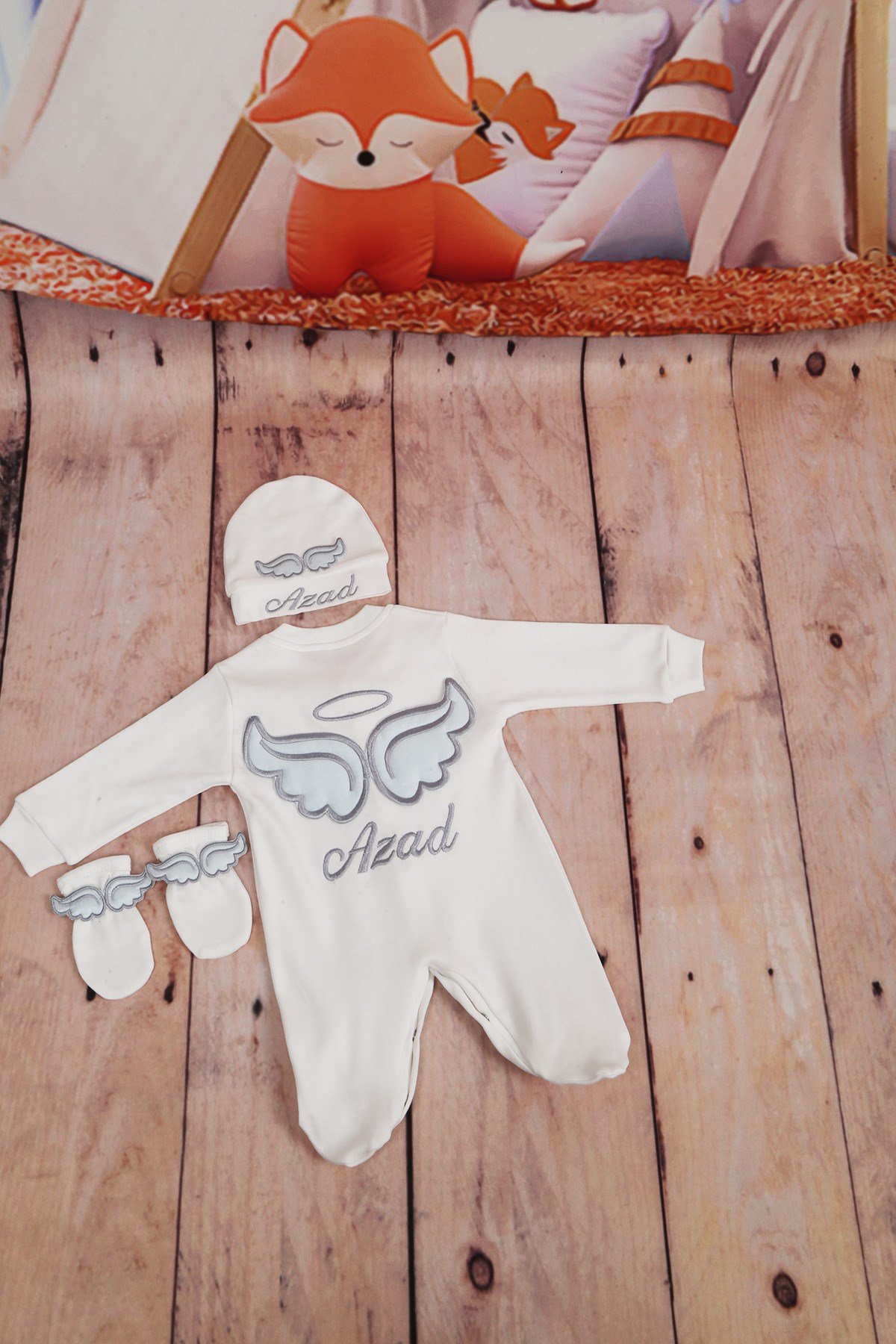 Lh0334 İsme Özel Hastane Çıkışı 3lü Set