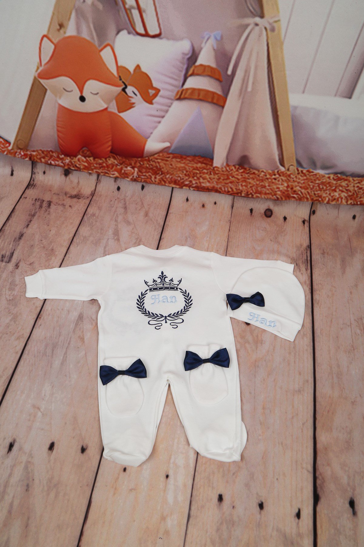 Lh0337 İsme Özel Hastane Çıkışı 3lü Set