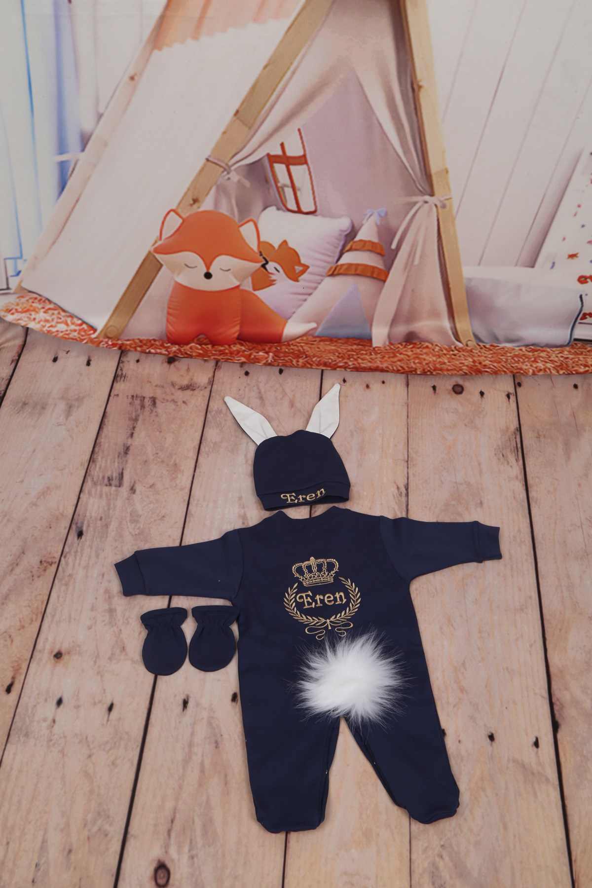 Lh0351 İsme Özel Hastane Çıkışı 3lü Set