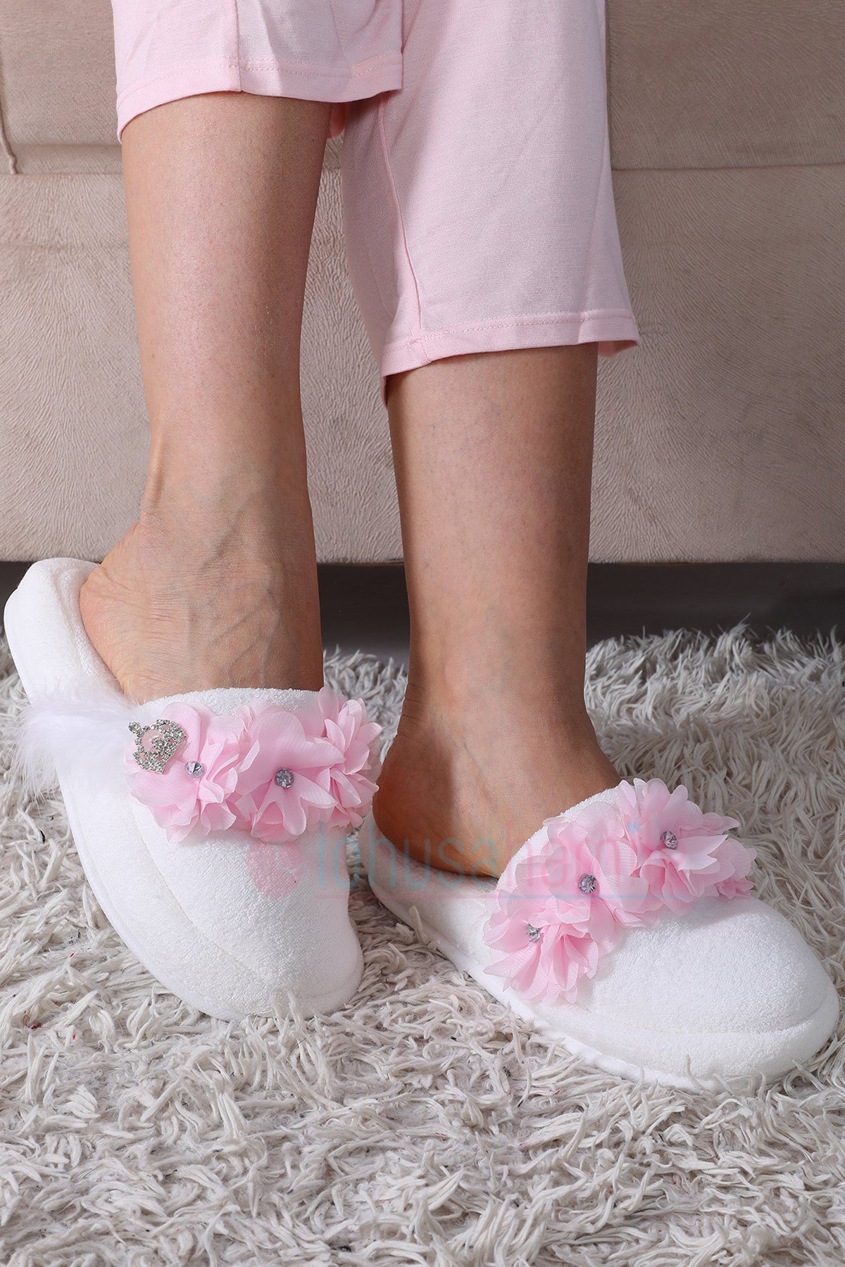 Lh12083 Pembe Lotus Lohusa Terliği