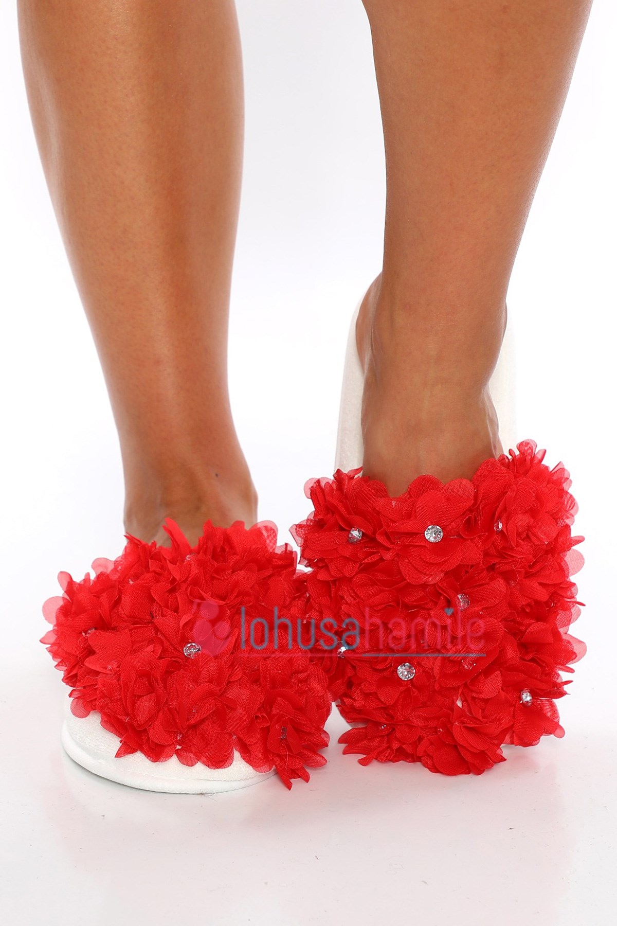 LH23617 Kırmızı Beylem Lohusa Terliği