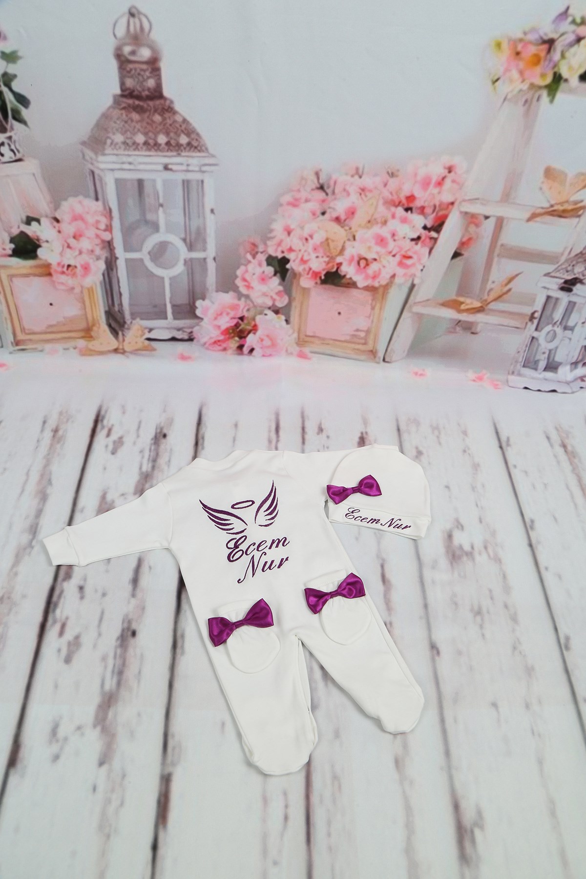 Lh3115 İsme Özel  Hastane Çıkışı 3lü Set