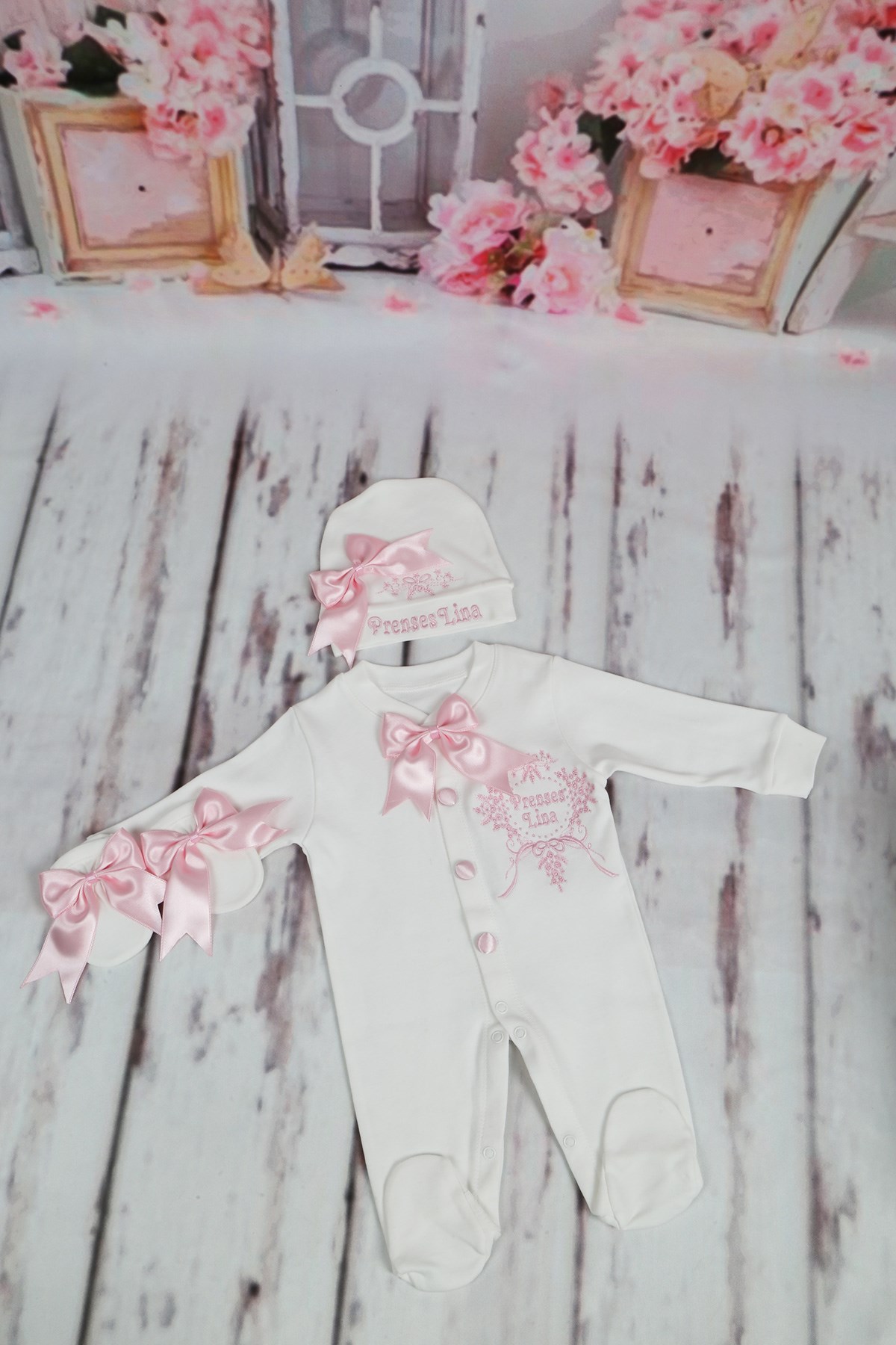 Lh3117 İsme Özel  Hastane Çıkışı 3lü Set