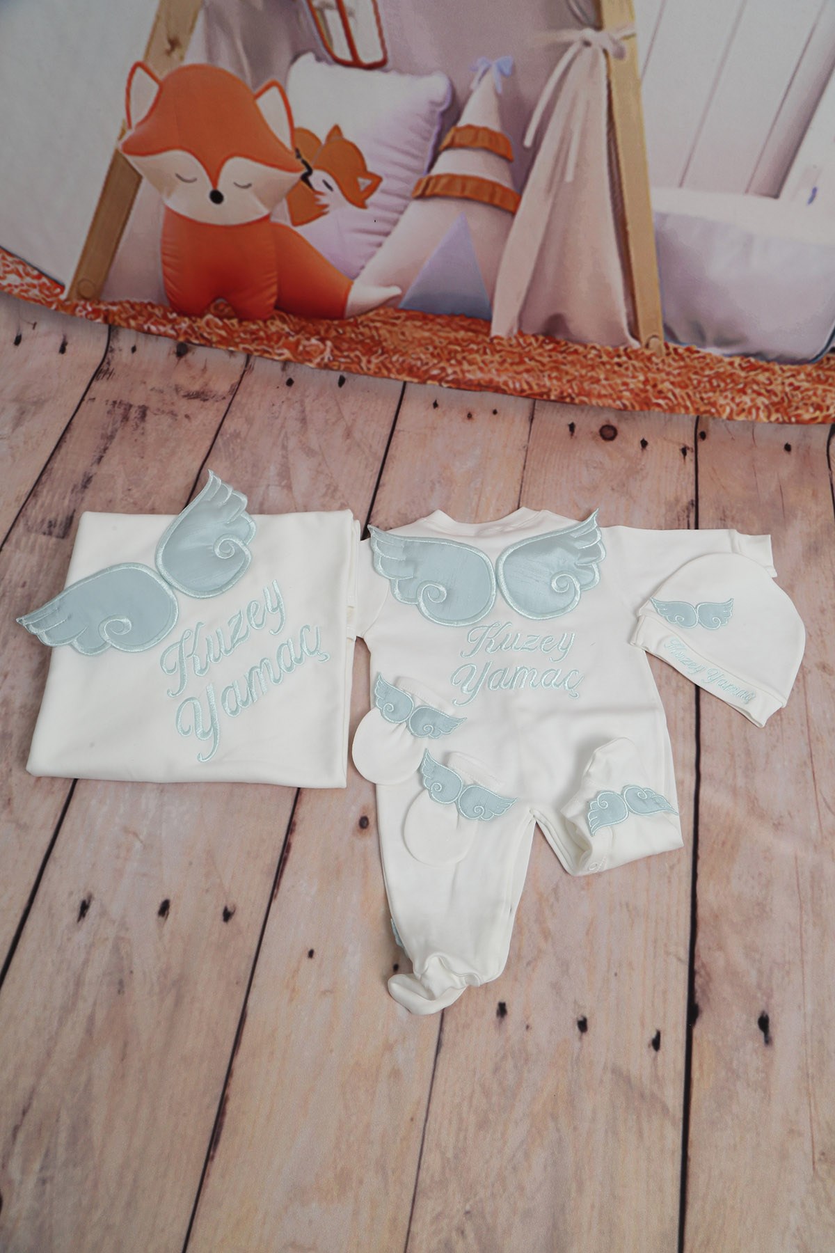 Lh4074 İsme Özel Kanatlı Hastane Çıkışı 5'li set