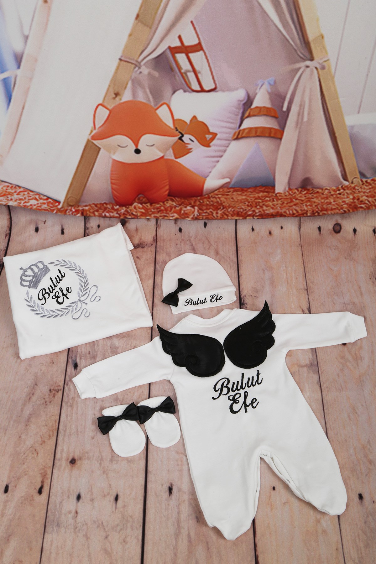 Lh4104 İsme Özel Hastane Çıkışı 4'lü set