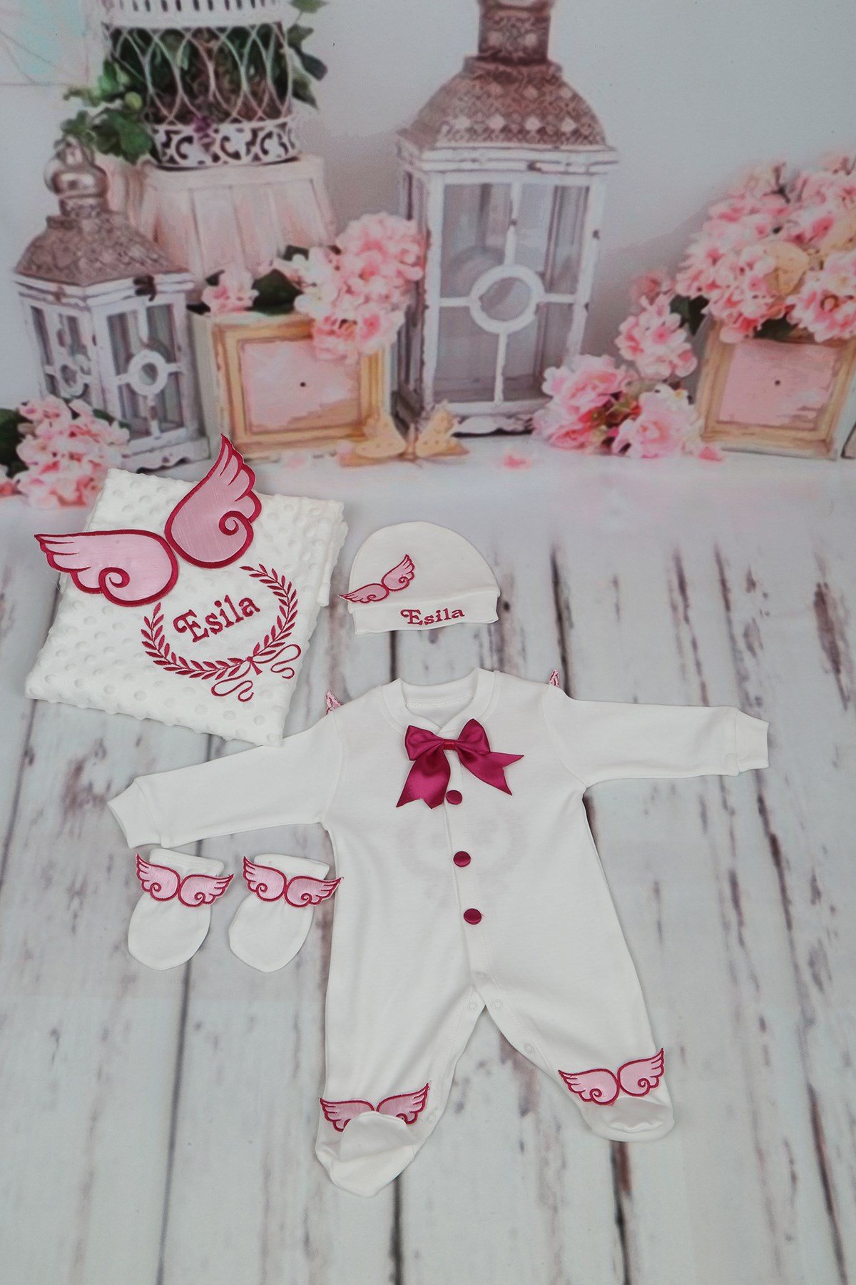 Lh4120 İsme Özel Hastane Çıkışı 4'lü set