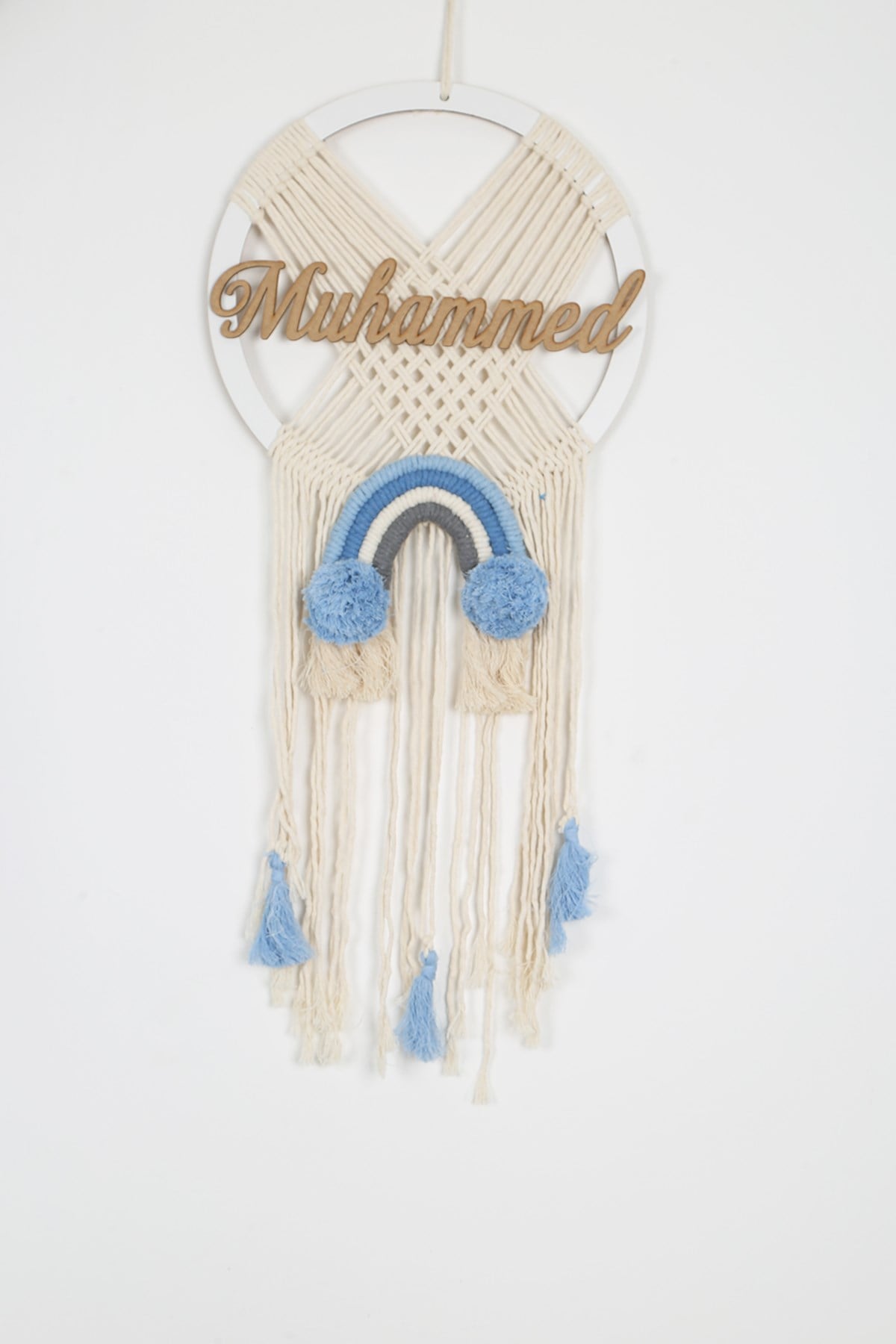 lh90053 İsme Özel Makrome Kapı Süsü