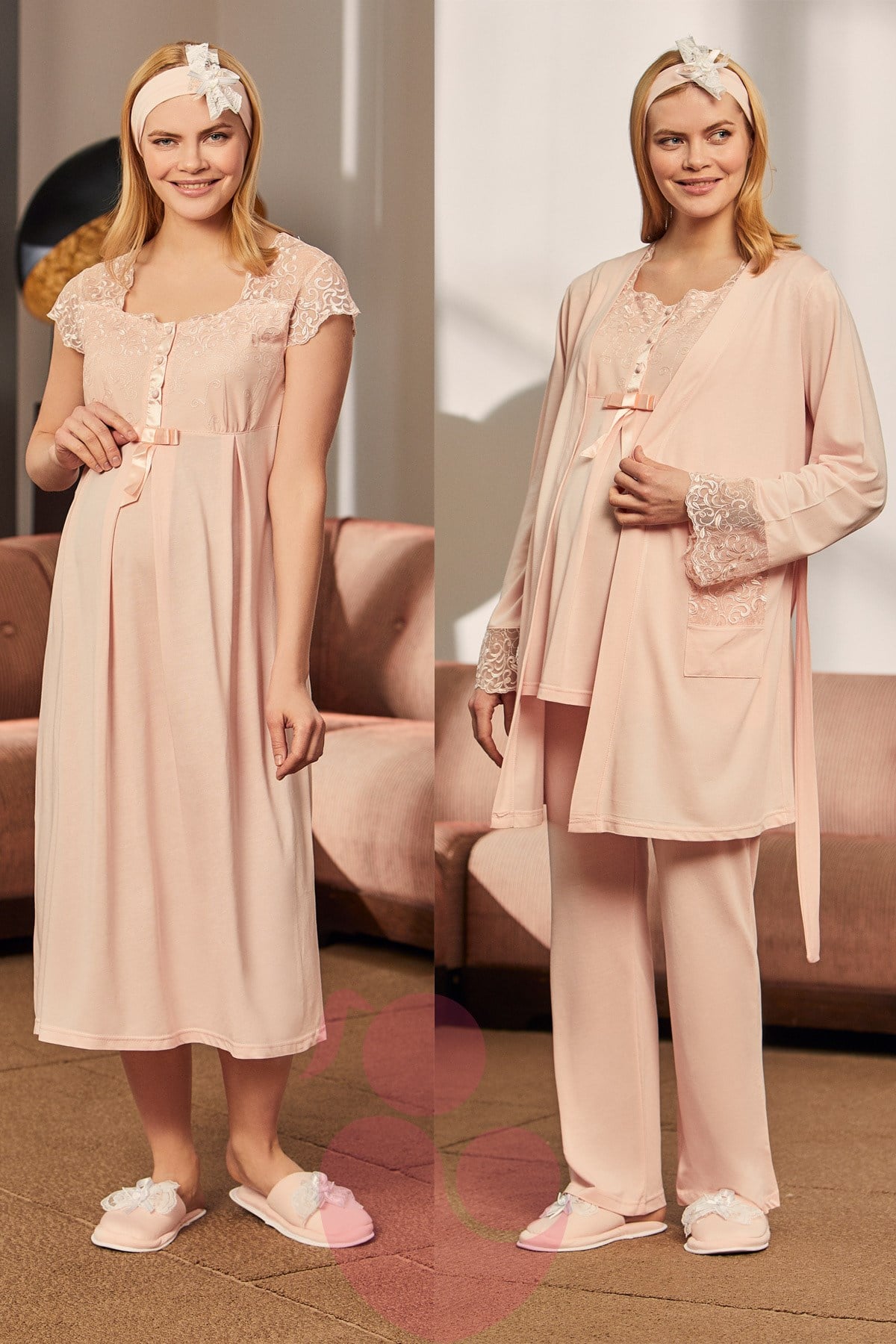 Mecit 16230 Pudra Pembe Lohusa 4lü Set