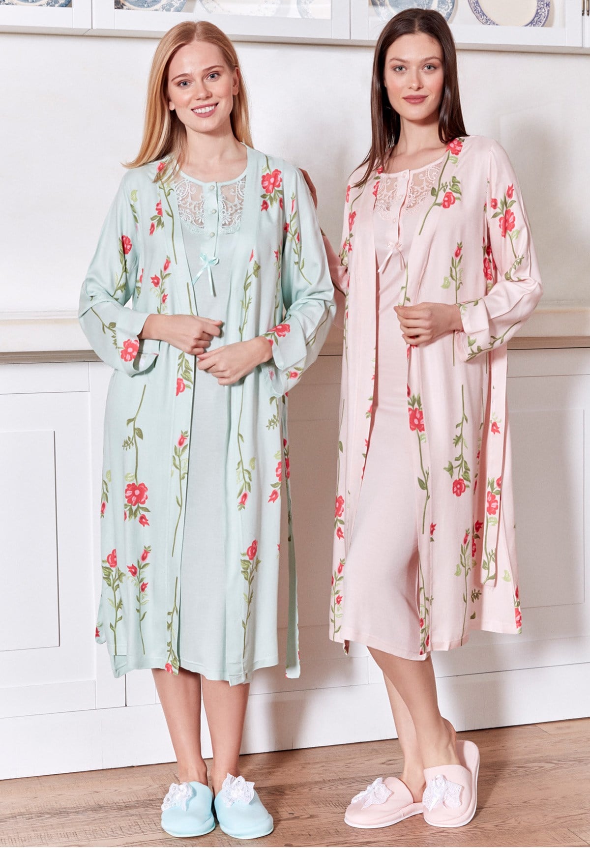 MECIT 5051 Patterned Maternity Nursing 4 Pieces Set