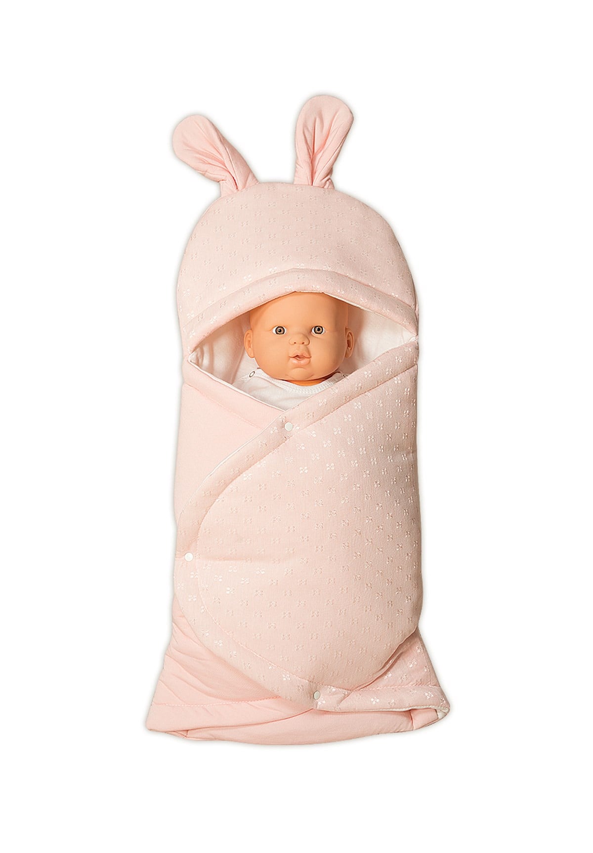 MECIT 530 Jacquardy Powder Color Baby  Swaddle