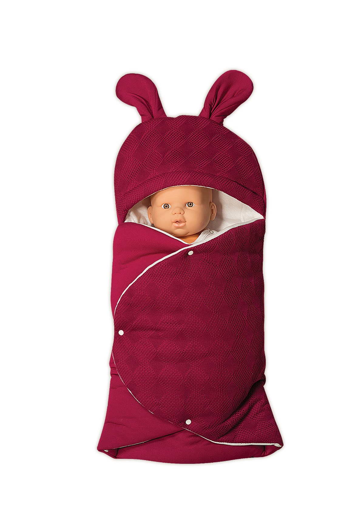 MECIT 541 Knitwear Burgundy  Baby  swaddle