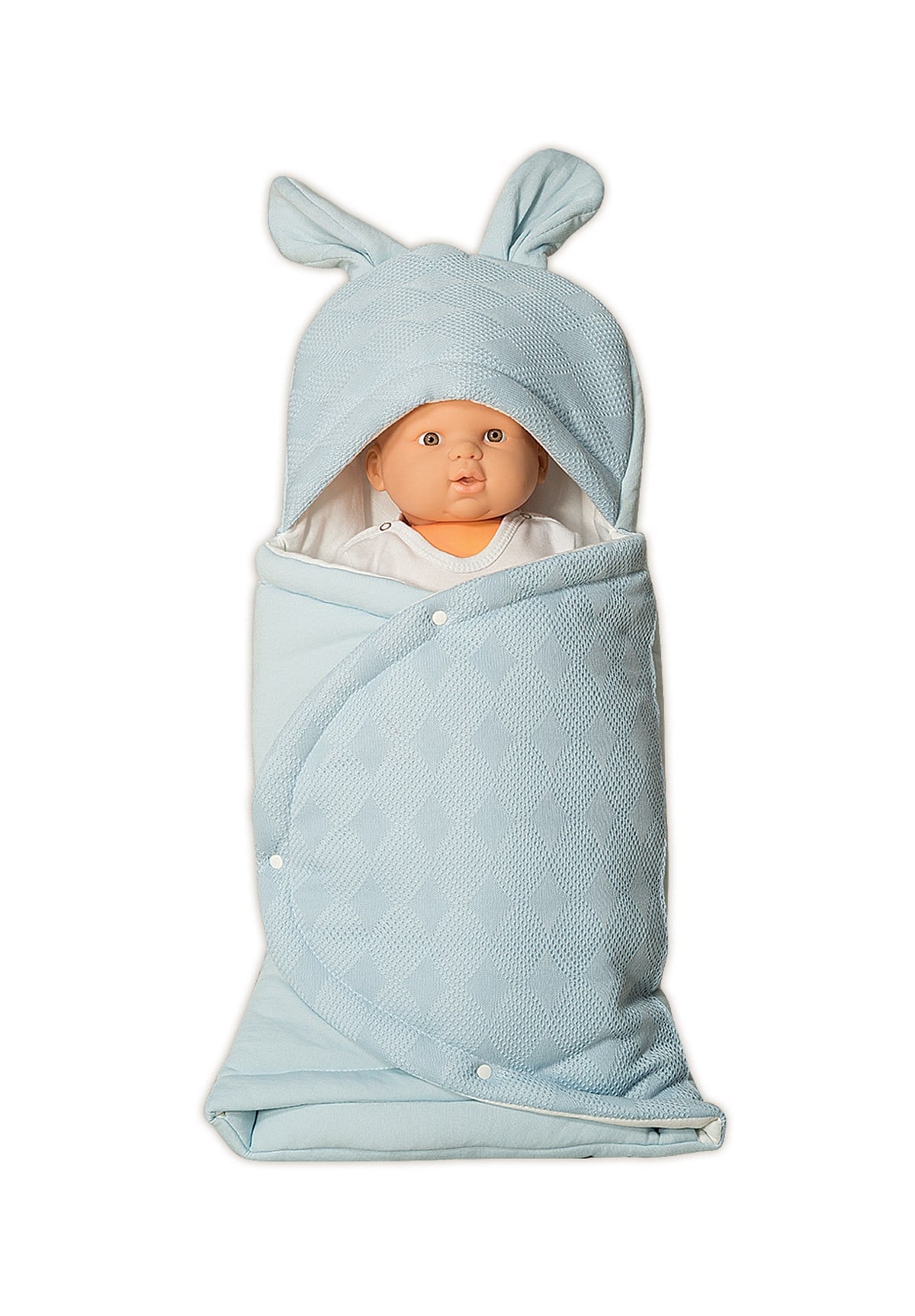 MECIT 542 Knitwear Baby Blue Swaddle