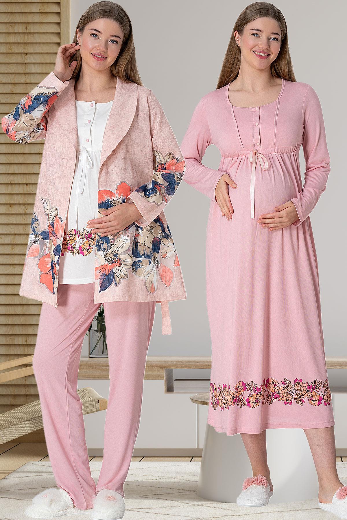 Mecit 5903 Bloom Pembe Lohusa 4lü Set