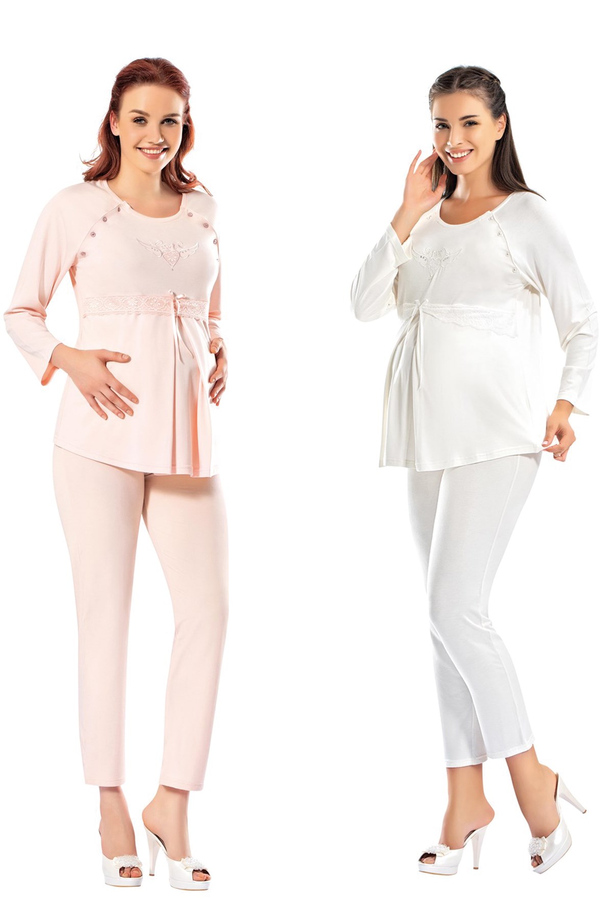 Oyda 8613 Emzirme Özellikli Lohusa Pijama Takımı