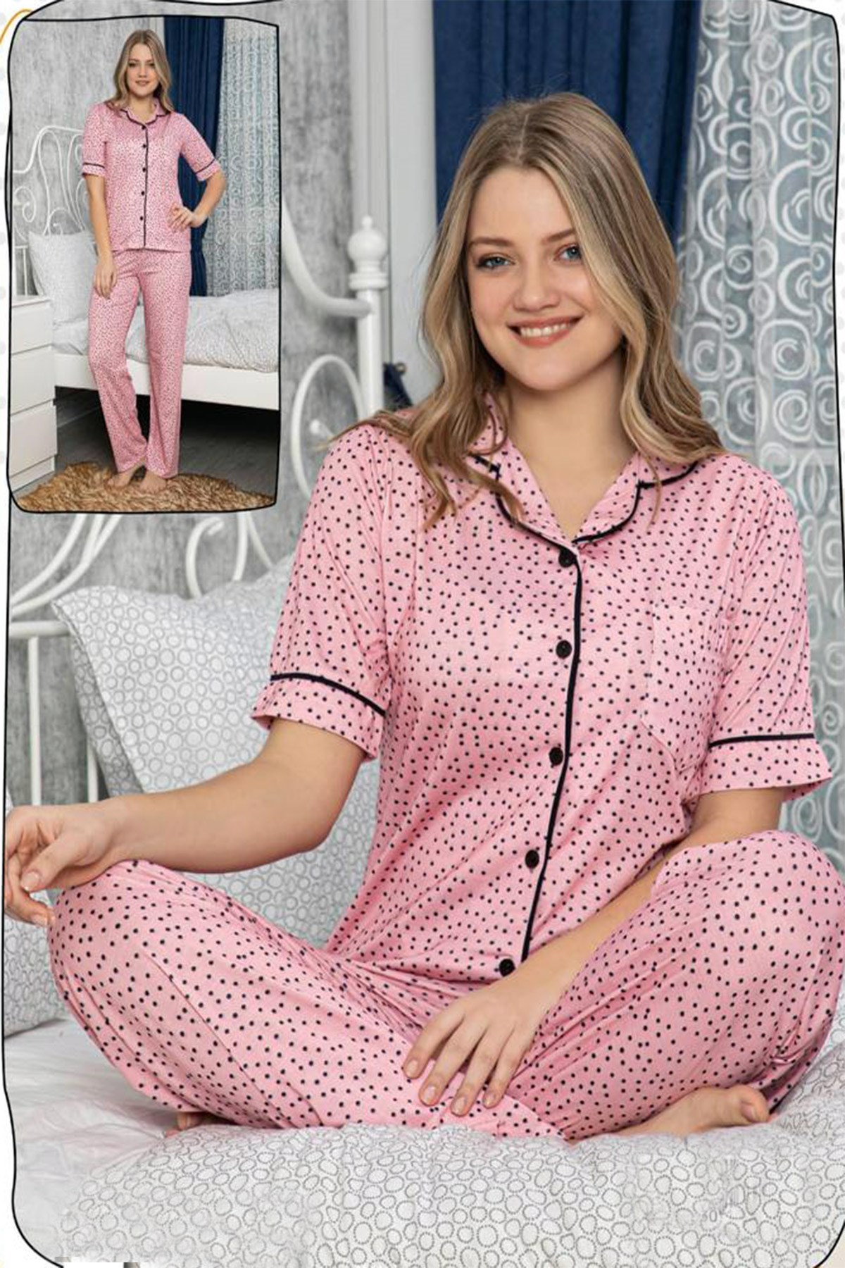 Passina 34126 Önden Düğmeli Lohusa Pijama
