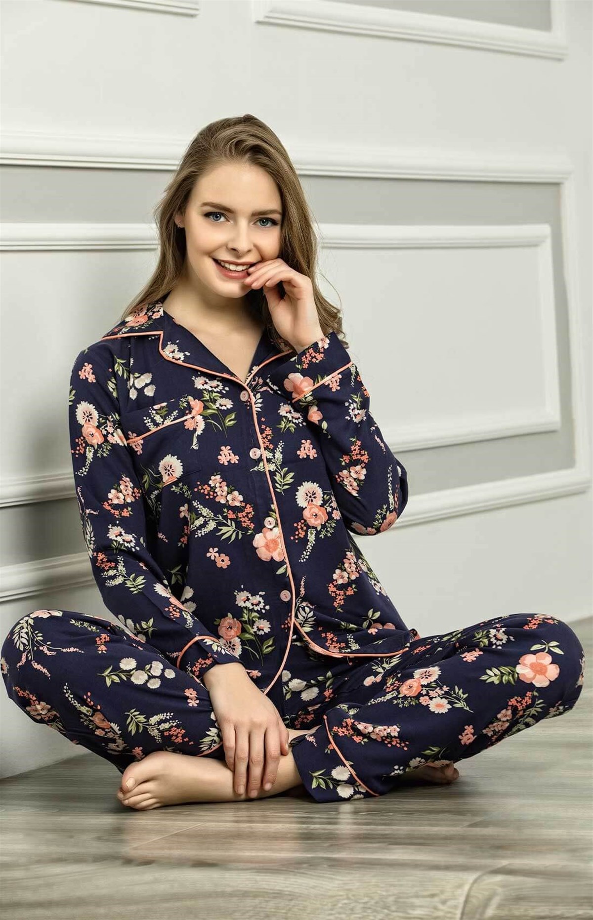 Polat Yıldız 60304 Nosaby Önden Düğmeli Lohusa Pijama
