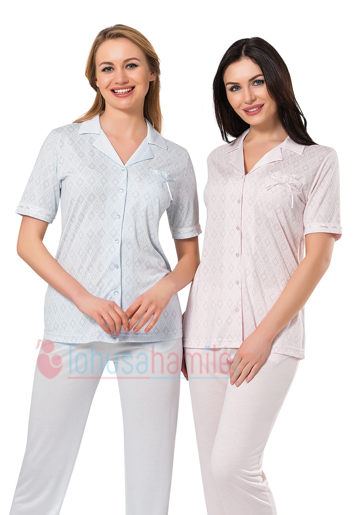 Rozalinda 1915 Front Buttoned Maternity Pajama Sets