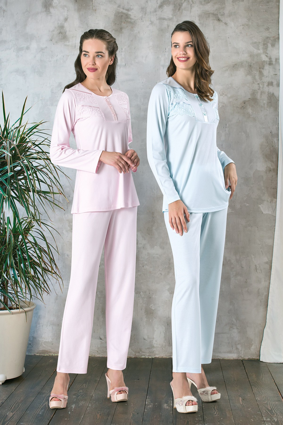 Rozalinda 2242 Büyük Beden Lohusa Pijama