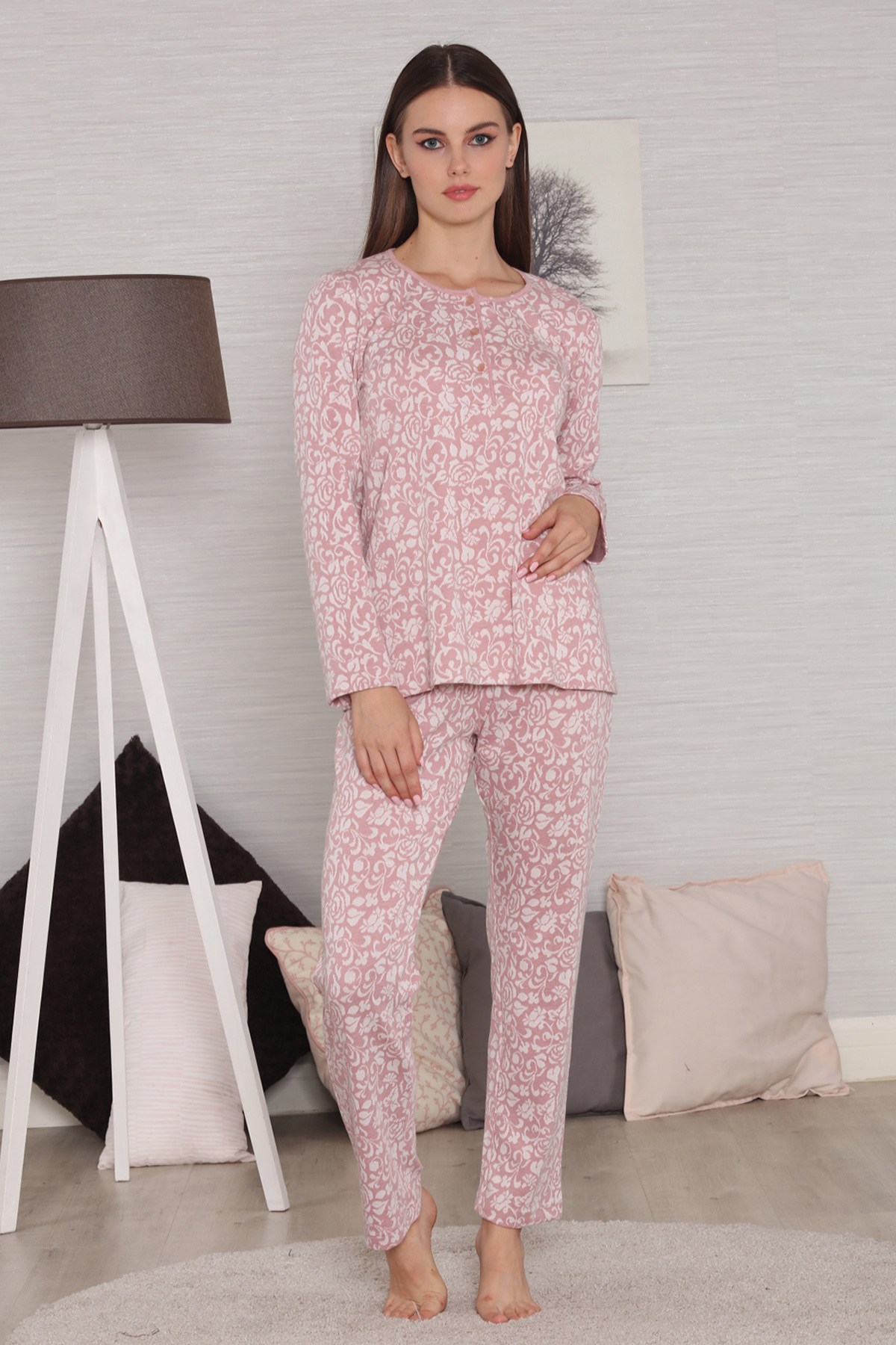 Tuba 286 Pattern Lohusa Pijama Takımı