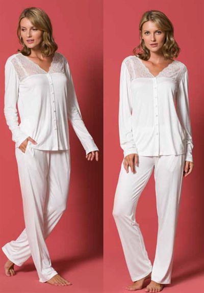 Monamise 18201 Front Buttoned Maternity Pajama Sets