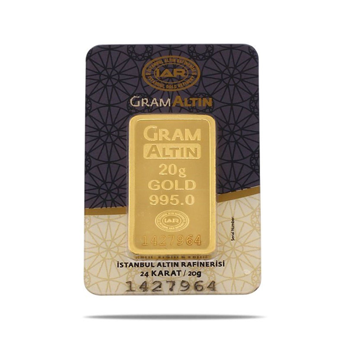 20 gr 24 Ayar Gram Külçe Altın