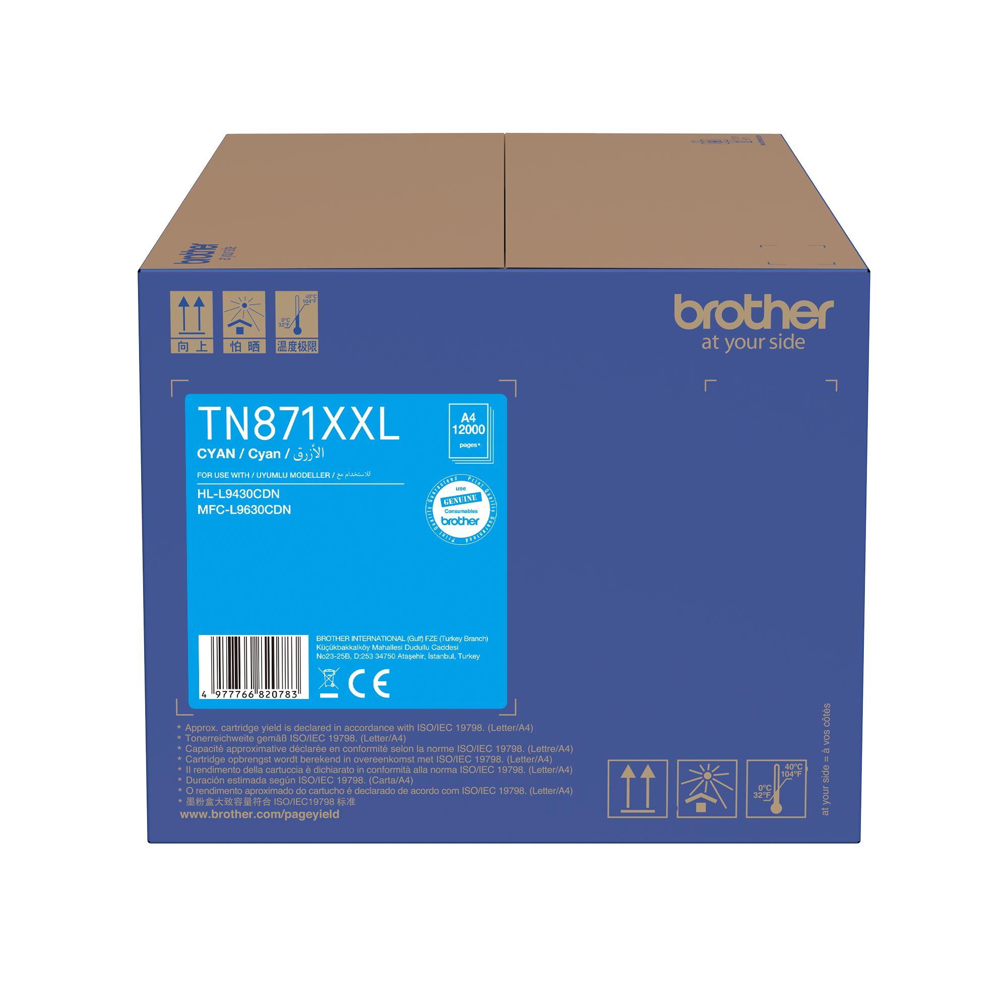 BROTHER 12.000 Sayfa Mavi Toner TN871XXLC