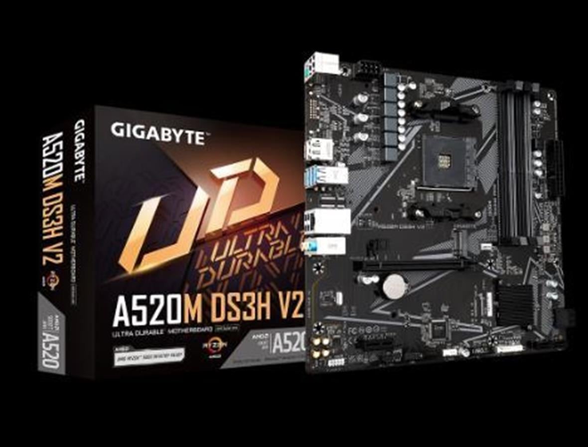 GIGABYTE A520M-DS3H AM4 DDR4 4733MHz mATX ANAKART A520M-DS3H-V2