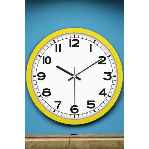 ModaCar Duvar Saati Klasik 31 Cm SARI