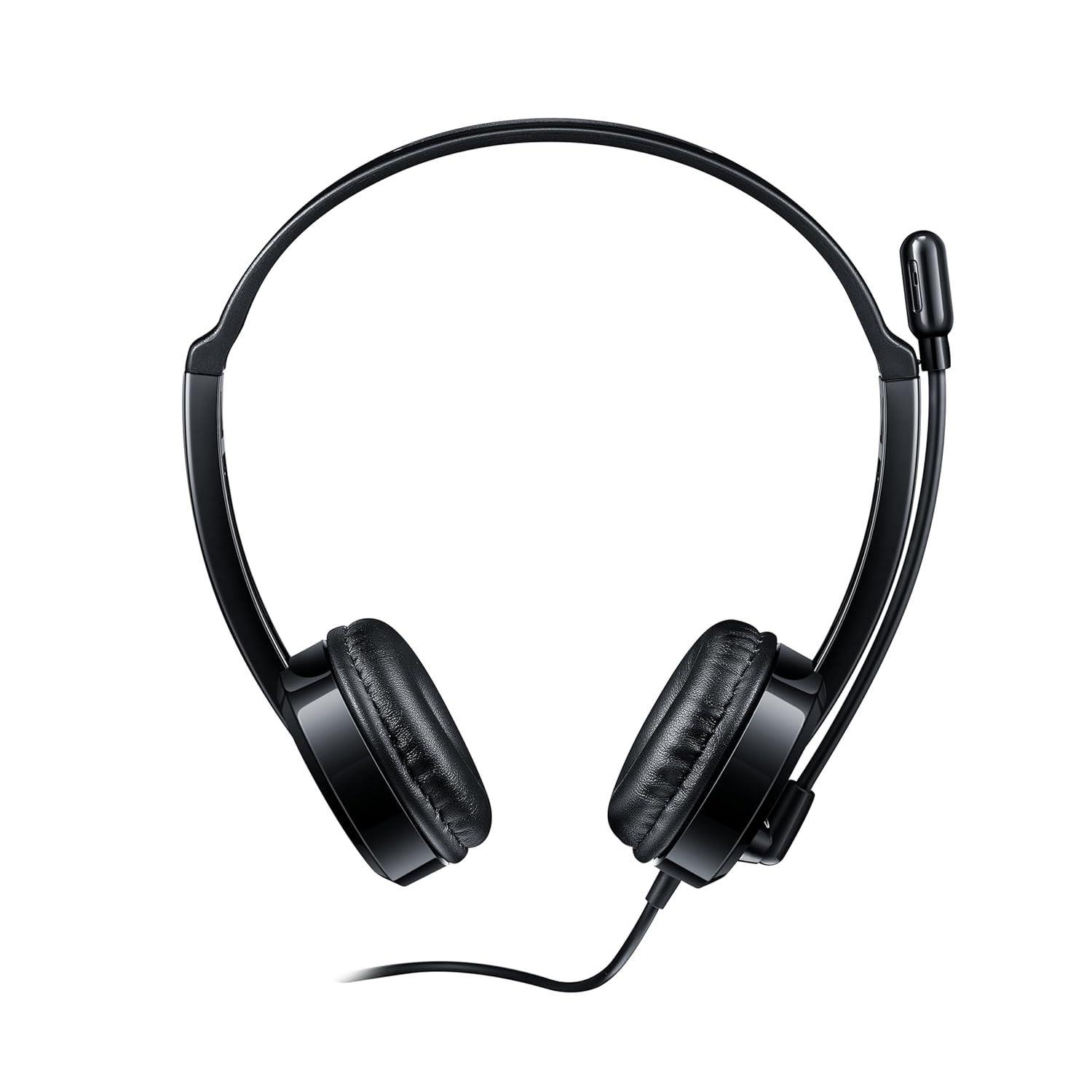 RAPOO H120 Stereo Wired Headphones On Ear Headphones with Microphone 18008