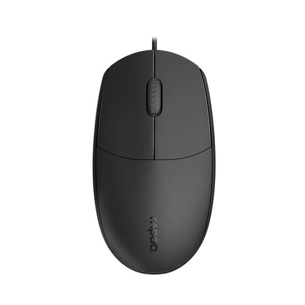 RAPOO N100C Wired Optical Mouse Black 12345