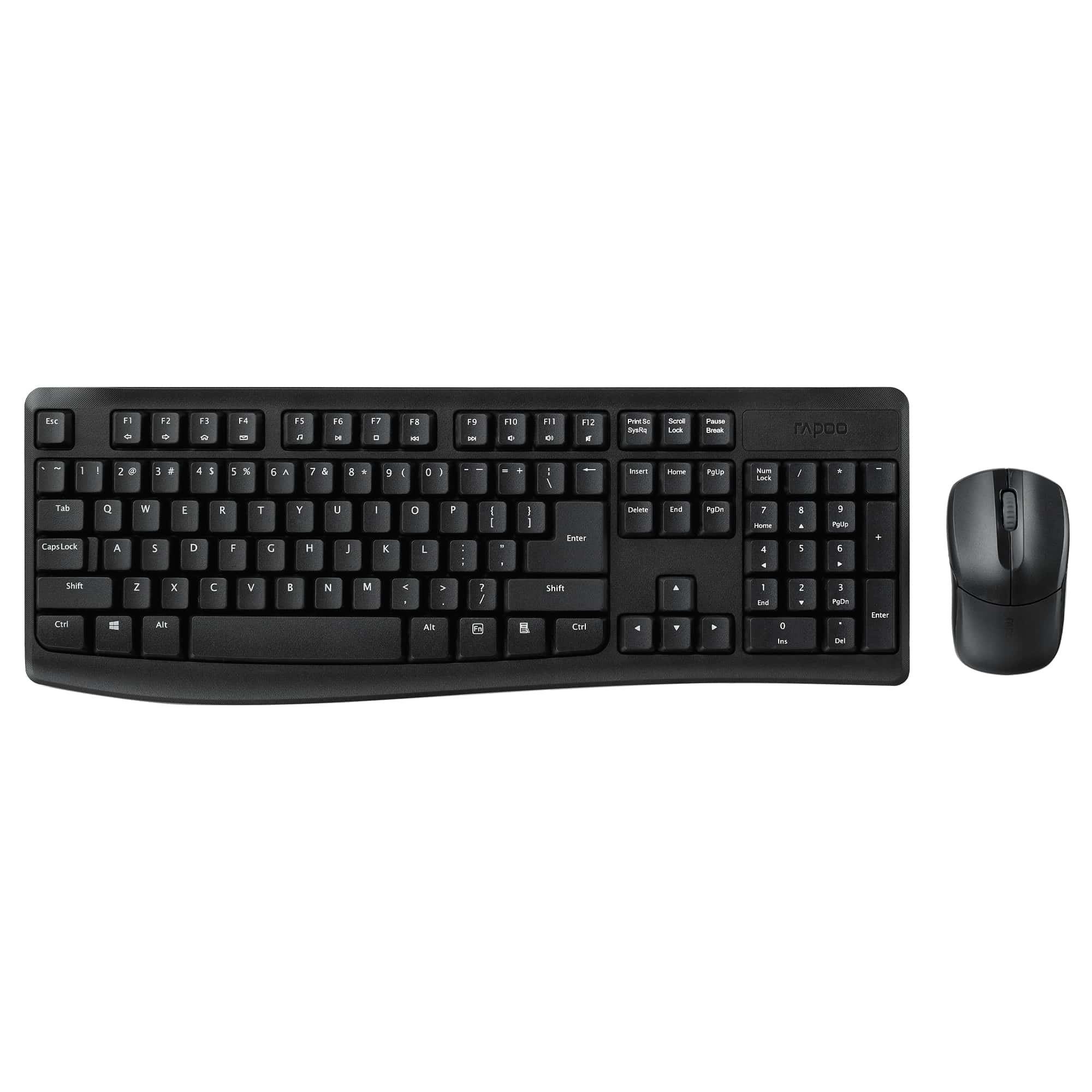 RAPOO X1800Pro WRL TR KLAVYE MOUSE SET SİYAH 13387