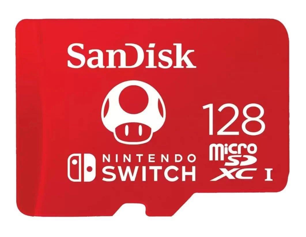 SANDISK 128GB Nintendo MicroSDXC UHS-I card 100MB/s 90MB/s SDSQXAO-128G-GN3ZN