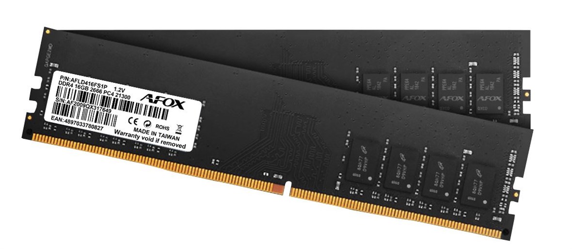 AFOX DIM MEMORY DDR4 16GB 2666Mhz LONGDIMM AFLD416FS1P
