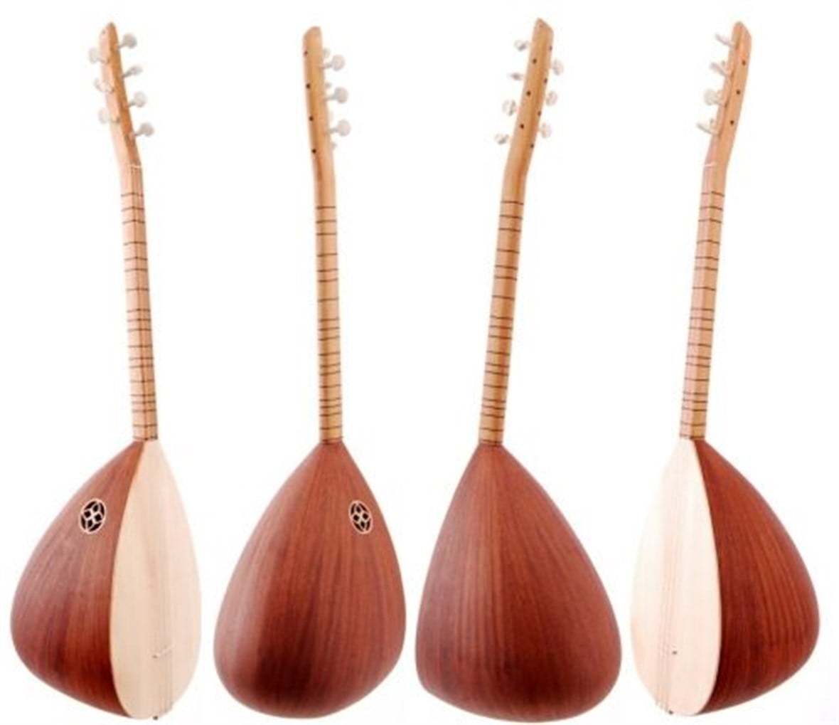 Bağlama Yaprak Maun Kısa BYMK+Kılıf Hediyeli