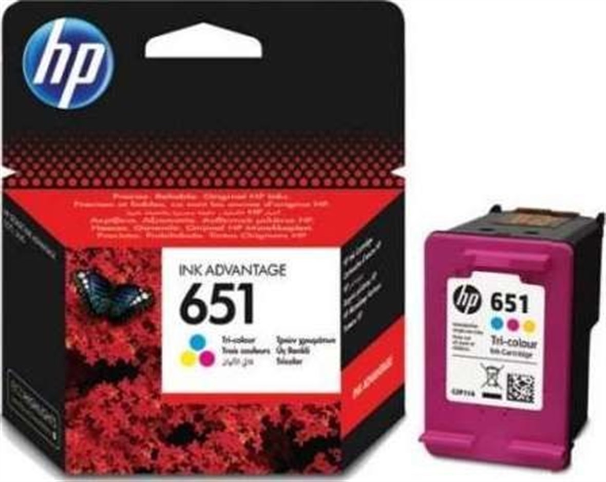 HP No 651 300 Sayfa 3 Renk Kartuş C2P11A