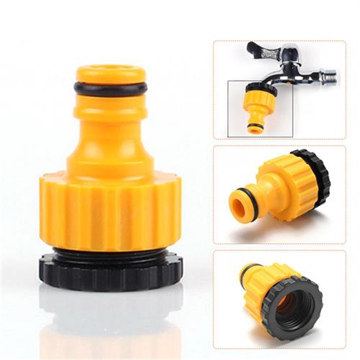 TRANSFORMACION 1/2 Vidalı Dişli Musluk Sonu Hortum Bağlantı Konnektörü