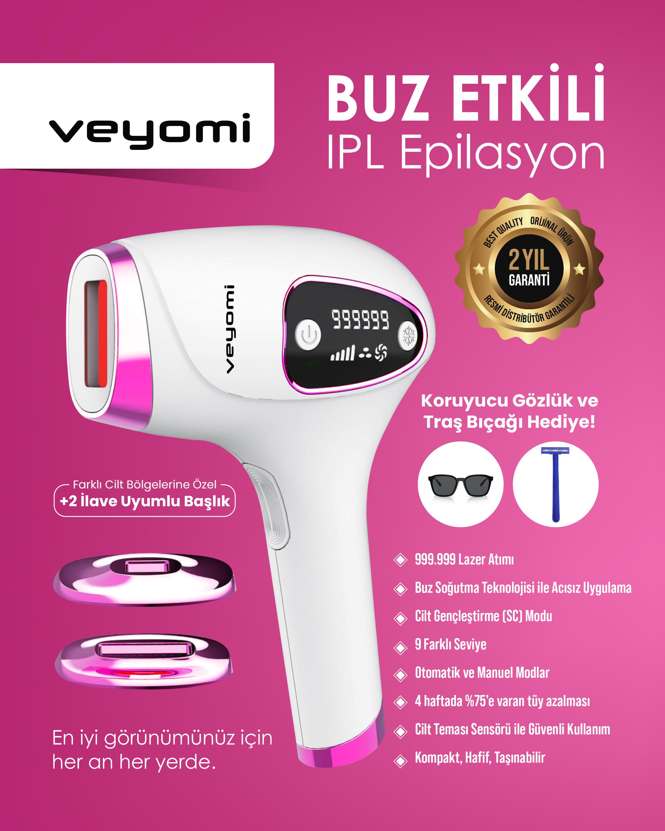 Veyomi Y-1105 Buz Lazer Epilasyon Cihazı