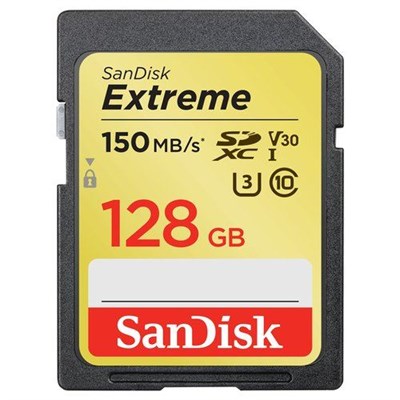 SANDISK Extreme SDXC Card 128GB 170MB/s V30 UHS SDSDXV5-128G-GNCIN