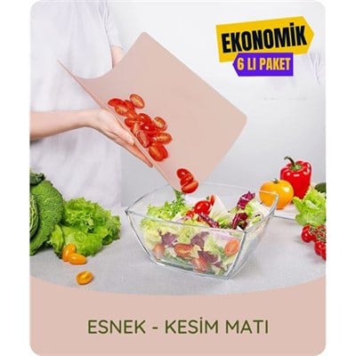 TransForMacion 6 Adet Flexa Esnek Plastik Kesim Matı LATTE Renk