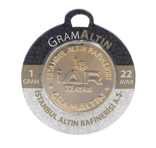 1 gr 22 Ayar Gram Külçe Altın