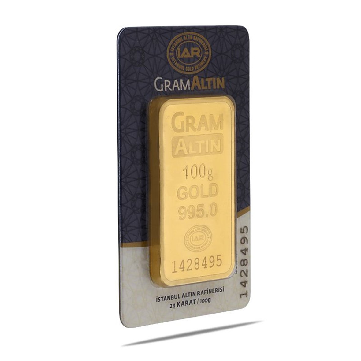 100 gr 24 Ayar Gram Külçe Altın
