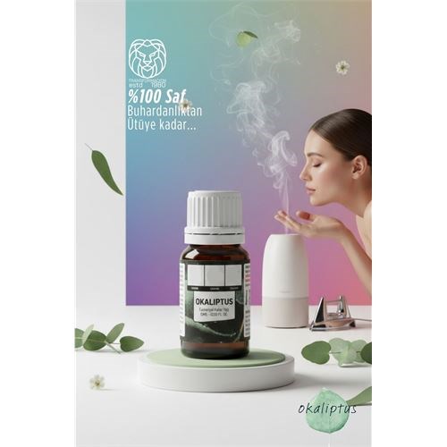 %100 Saf ve Yoğun Okaliptus Çiçeği Esansı -Ütü, Buhardanlık ve Koku Makineleri İçin 10 ml