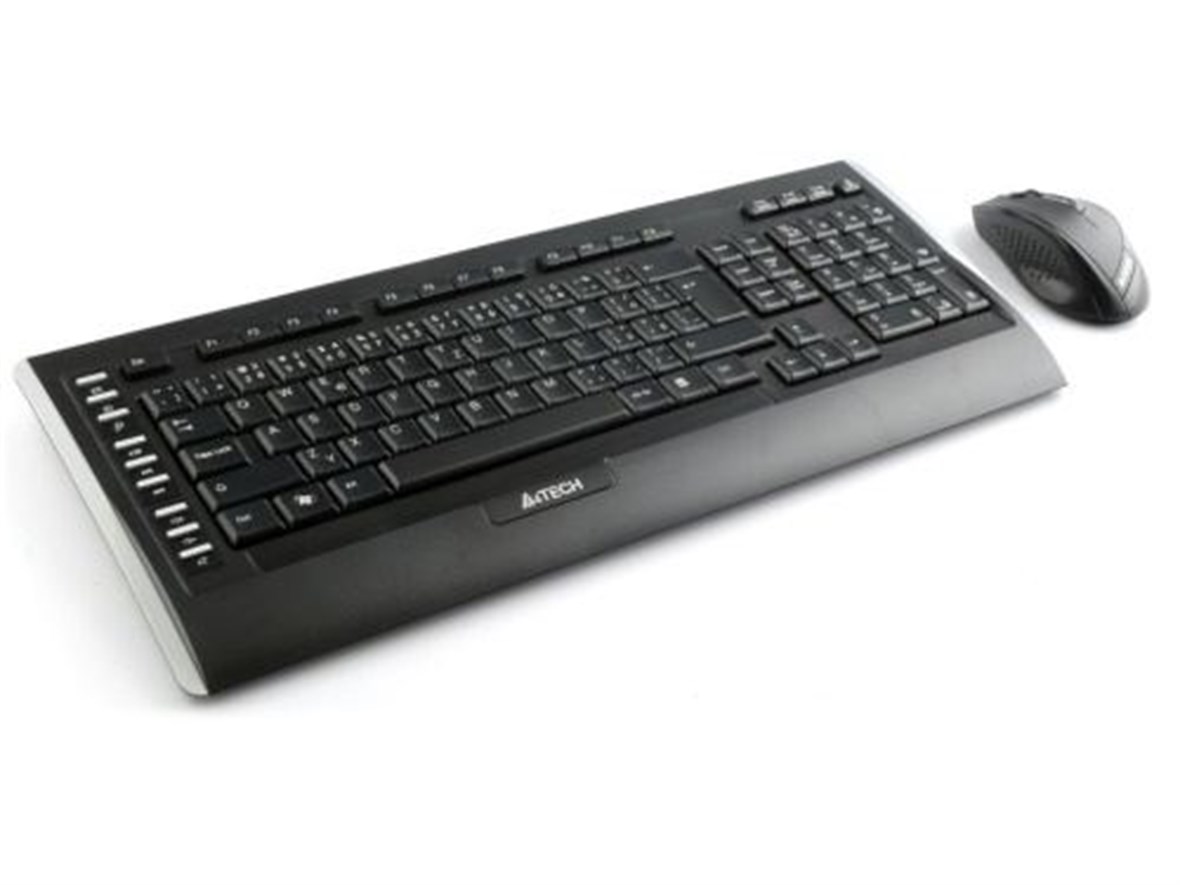 A4 TECH Kablosuz Q TR Multimedya Klavye Mouse Set 9300F-Q
