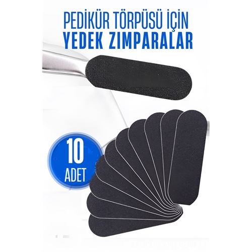 Ayak Törpü Yedeği Yapışkanlı Törpü Zımparası Pedikür Törpü Yedeği 10 ADET