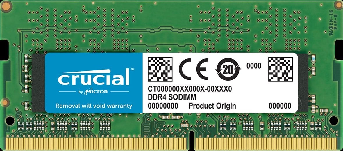 CRUCIAL 8GB 2400MHz DDR4 Mac Notebook Ram CT8G4S24AM