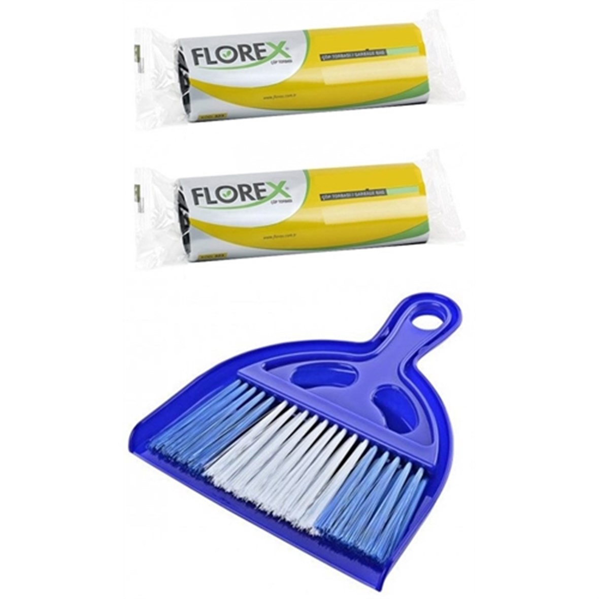 Florex 20 Adet 80x110 cm 20 Gr Jumbo Çöp Torbası Temizlik Seti 713329