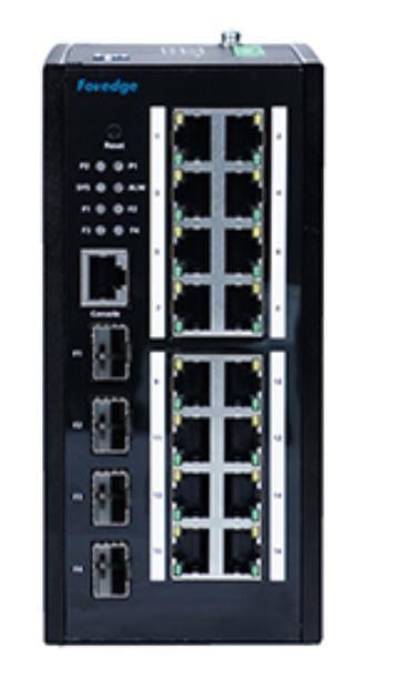FOREDGE Industrial Gigabit 16plus4 Port Managed PoE Switch IS1016GPS-4F