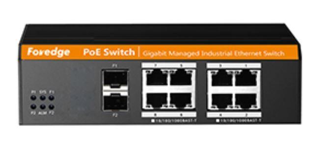 FOREDGE Industrial Gigabit 4+2 Port Managed PoE Switch IS1010GPS