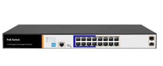 FOREDGE Managed Gigabit 16 Port PoE Switch PS3016GS